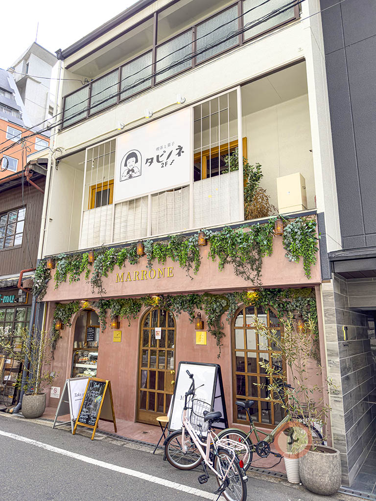 오사카 나카자키초 카페거리 타비노네 디저트 건물 2-min