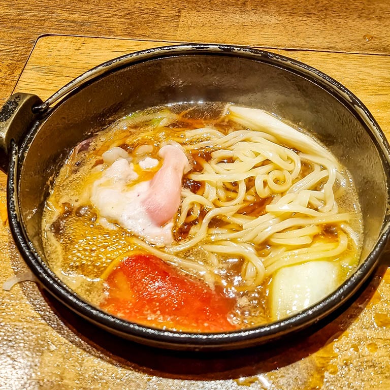 오사카 난바역 맛집 스키야키&샤브샤브 샤부와라 우동사리3