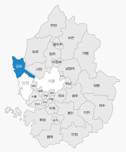 경기문화재단 김포 지도